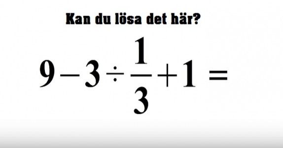 Denna enkla matte-problemet blev superviralt eftersom de flesta vuxna inte kan räkna ut svaret. Kan du?