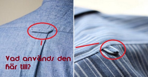 Har du någonsin märkt den lilla öglan på baksidan av din skjorta? Den är inte till för vad du tror den är!