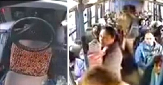 Oförskämd man vägrar låta mamman med barnet sitta på bussen! Det chauffören gör då? UNDERBART!