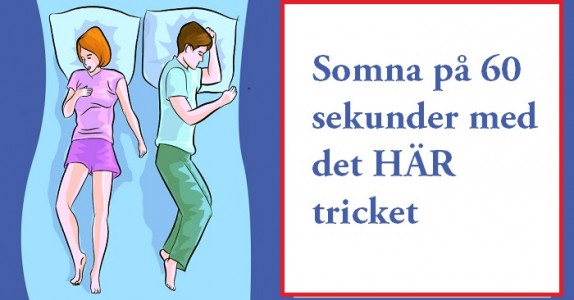 Har du problem att somna! Med det HÄR knepet så somnar du på 60 sekunder!