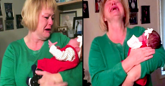 Kvinnan är förvirrad när en baby placeras i hennes famn, tills hon inser vems barnet är!!